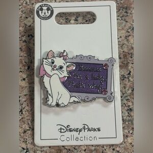 Disney Marie Aristocats Because I'm a Lady, That's Why Pin